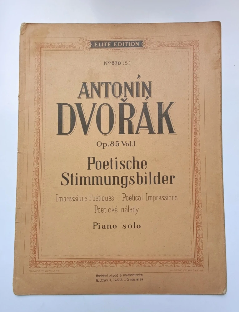 A. Dvořák - Poetische Stimmungsbilder op. 85 seš. 1