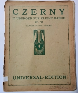 Carl Czerny - Cvičení pro malé ruce