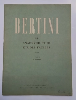 Bertini - 25 snadných etud
