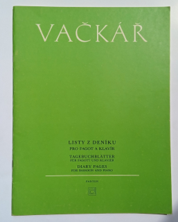 Vačkář - Listy z deníku pro fagot a klavír