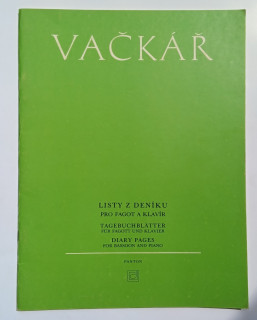 Vačkář - Listy z deníku pro fagot a klavír